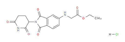 ethyl 2-((2-(2,6-dioxopiperidin-3-yl)-1,3-dioxoisoindolin-5-yl)amino)acetate hydrochloride