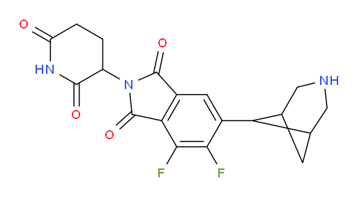 6-(3-azabicyclo[3.1.1]heptan-6-yl)-2-(2,6-dioxopiperidin-3-yl)-4,5-difluoroisoindoline-1,3-dione