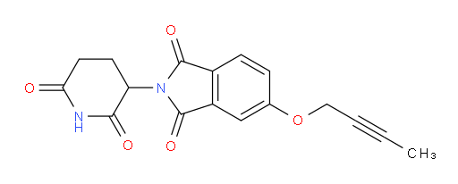 5-(but-2-yn-1-yloxy)-2-(2,6-dioxopiperidin-3-yl)isoindoline-1,3-dione