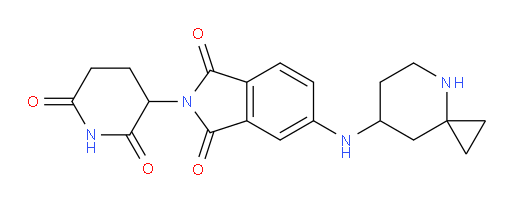 5-(4-azaspiro[2.5]octan-7-ylamino)-2-(2,6-dioxopiperidin-3-yl)isoindoline-1,3-dione