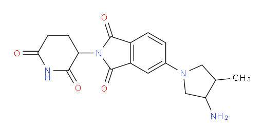 5-(3-amino-4-methylpyrrolidin-1-yl)-2-(2,6-dioxopiperidin-3-yl)isoindoline-1,3-dione