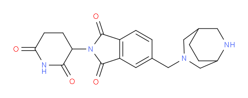 5-(3,6-diazabicyclo[3.2.2]nonan-3-ylmethyl)-2-(2,6-dioxopiperidin-3-yl)isoindoline-1,3-dione