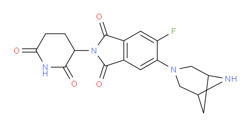 5-(3,6-diazabicyclo[3.1.1]heptan-3-yl)-2-(2,6-dioxopiperidin-3-yl)-6-fluoroisoindoline-1,3-dione