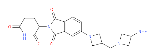 5-(3-((3-aminoazetidin-1-yl)methyl)azetidin-1-yl)-2-(2,6-dioxopiperidin-3-yl)isoindoline-1,3-dione