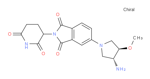 5-((3R,4R)-3-amino-4-methoxypyrrolidin-1-yl)-2-(2,6-dioxopiperidin-3-yl)isoindoline-1,3-dione
