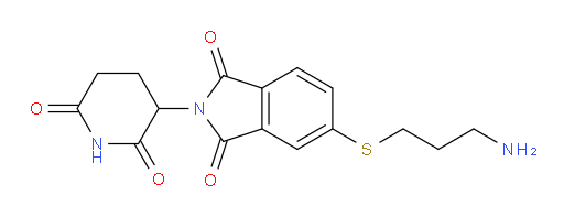 5-((3-aminopropyl)thio)-2-(2,6-dioxopiperidin-3-yl)isoindoline-1,3-dione