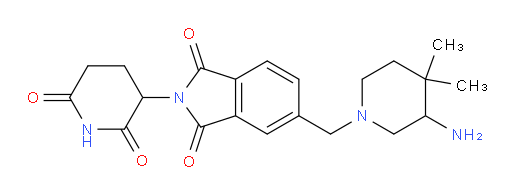 5-((3-amino-4,4-dimethylpiperidin-1-yl)methyl)-2-(2,6-dioxopiperidin-3-yl)isoindoline-1,3-dione
