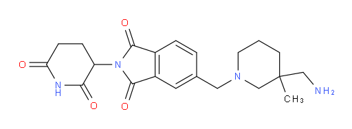 5-((3-(aminomethyl)-3-methylpiperidin-1-yl)methyl)-2-(2,6-dioxopiperidin-3-yl)isoindoline-1,3-dione