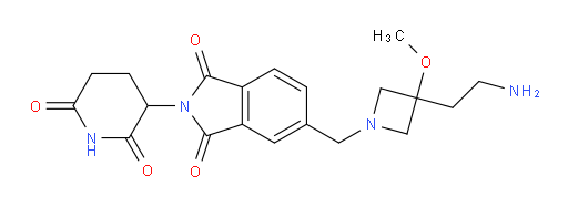 5-((3-(2-aminoethyl)-3-methoxyazetidin-1-yl)methyl)-2-(2,6-dioxopiperidin-3-yl)isoindoline-1,3-dione