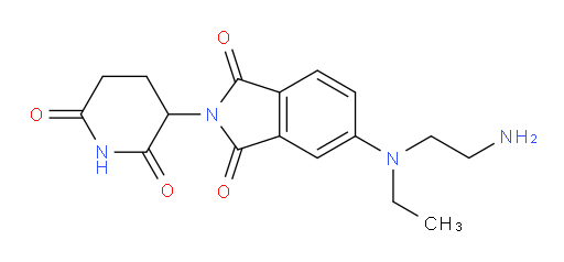 5-((2-aminoethyl)(ethyl)amino)-2-(2,6-dioxopiperidin-3-yl)isoindoline-1,3-dione