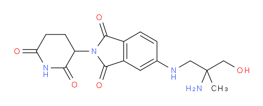 5-((2-amino-3-hydroxy-2-methylpropyl)amino)-2-(2,6-dioxopiperidin-3-yl)isoindoline-1,3-dione