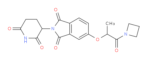5-((1-(azetidin-1-yl)-1-oxopropan-2-yl)oxy)-2-(2,6-dioxopiperidin-3-yl)isoindoline-1,3-dione