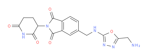 5-(((5-(aminomethyl)-1,3,4-oxadiazol-2-yl)amino)methyl)-2-(2,6-dioxopiperidin-3-yl)isoindoline-1,3-dione