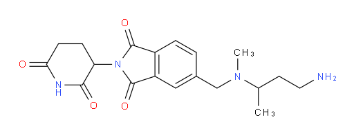 5-(((4-aminobutan-2-yl)(methyl)amino)methyl)-2-(2,6-dioxopiperidin-3-yl)isoindoline-1,3-dione