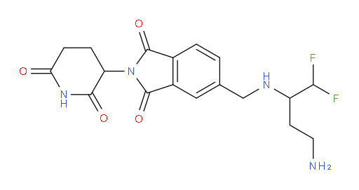5-(((4-amino-1,1-difluorobutan-2-yl)amino)methyl)-2-(2,6-dioxopiperidin-3-yl)isoindoline-1,3-dione