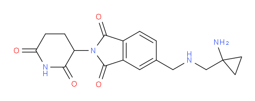 5-((((1-aminocyclopropyl)methyl)amino)methyl)-2-(2,6-dioxopiperidin-3-yl)isoindoline-1,3-dione