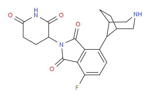 4-(3-azabicyclo[3.2.1]octan-8-yl)-2-(2,6-dioxopiperidin-3-yl)-7-fluoroisoindoline-1,3-dione