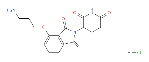 4-(3-aminopropoxy)-2-(2,6-dioxopiperidin-3-yl)isoindoline-1,3-dione hydrochloride