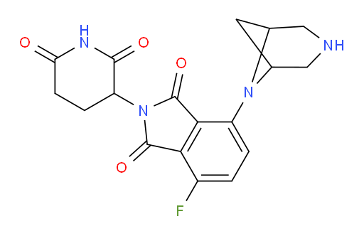 4-(3,6-diazabicyclo[3.1.1]heptan-6-yl)-2-(2,6-dioxopiperidin-3-yl)-7-fluoroisoindoline-1,3-dione