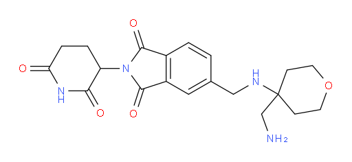 5-(((4-(aminomethyl)tetrahydro-2H-pyran-4-yl)amino)methyl)-2-(2,6-dioxopiperidin-3-yl)isoindoline-1,3-dione