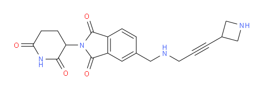 5-(((3-(azetidin-3-yl)prop-2-yn-1-yl)amino)methyl)-2-(2,6-dioxopiperidin-3-yl)isoindoline-1,3-dione