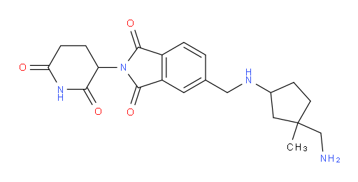 5-(((3-(aminomethyl)-3-methylcyclopentyl)amino)methyl)-2-(2,6-dioxopiperidin-3-yl)isoindoline-1,3-dione