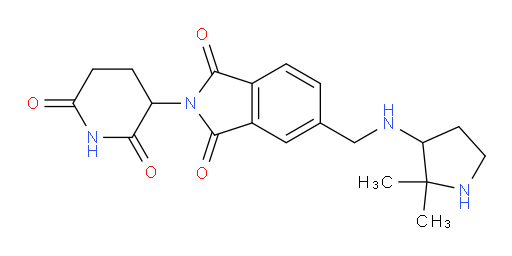 5-(((2,2-dimethylpyrrolidin-3-yl)amino)methyl)-2-(2,6-dioxopiperidin-3-yl)isoindoline-1,3-dione