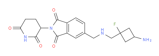 5-((((3-amino-1-fluorocyclobutyl)methyl)amino)methyl)-2-(2,6-dioxopiperidin-3-yl)isoindoline-1,3-dione