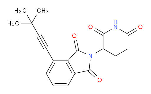 4-(3,3-dimethylbut-1-yn-1-yl)-2-(2,6-dioxopiperidin-3-yl)isoindoline-1,3-dione