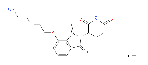 4-(2-(2-aminoethoxy)ethoxy)-2-(2,6-dioxopiperidin-3-yl)isoindoline-1,3-dione hydrochloride