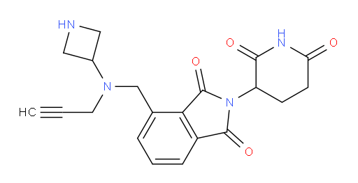4-((azetidin-3-yl(prop-2-yn-1-yl)amino)methyl)-2-(2,6-dioxopiperidin-3-yl)isoindoline-1,3-dione