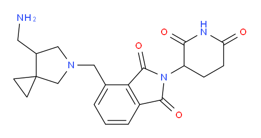 4-((7-(aminomethyl)-5-azaspiro[2.4]heptan-5-yl)methyl)-2-(2,6-dioxopiperidin-3-yl)isoindoline-1,3-dione