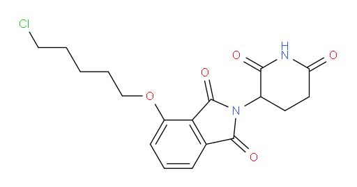 4-((5-chloropentyl)oxy)-2-(2,6-dioxopiperidin-3-yl)isoindoline-1,3-dione