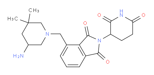 4-((5-amino-3,3-dimethylpiperidin-1-yl)methyl)-2-(2,6-dioxopiperidin-3-yl)isoindoline-1,3-dione