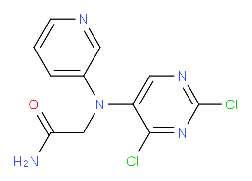 2-((2,4-dichloropyrimidin-5-yl)(pyridin-3-yl)amino)acetamide