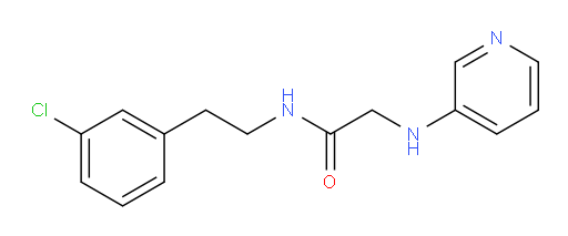 N-(3-chlorophenethyl)-2-(pyridin-3-ylamino)acetamide