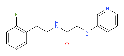 N-(2-fluorophenethyl)-2-(pyridin-3-ylamino)acetamide