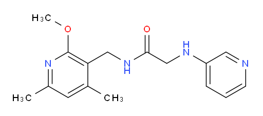 N-((2-methoxy-4,6-dimethylpyridin-3-yl)methyl)-2-(pyridin-3-ylamino)acetamide