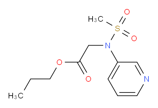 propyl 2-(N-(pyridin-3-yl)methylsulfonamido)acetate