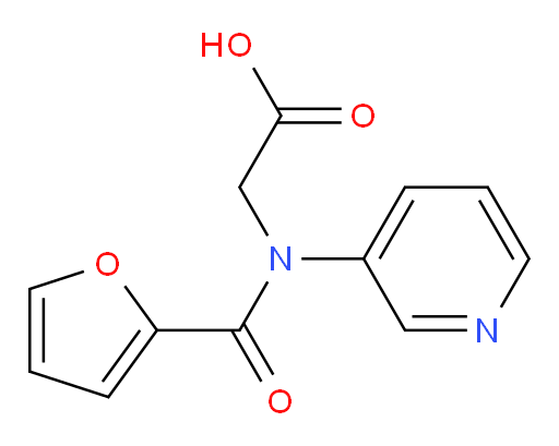 2-(N-(pyridin-3-yl)furan-2-carboxamido)acetic acid