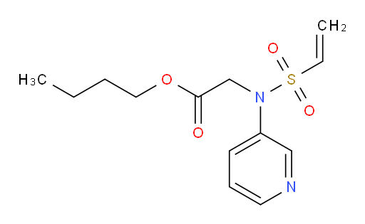 butyl 2-(N-(pyridin-3-yl)vinylsulfonamido)acetate