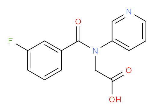 2-(3-fluoro-N-(pyridin-3-yl)benzamido)acetic acid