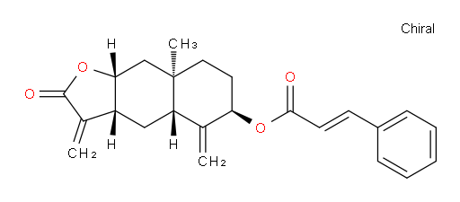 (3aR,4aR,6R,8aR,9aR)-8a-methyl-3,5-dimethylene-2-oxododecahydronaphtho[2,3-b]furan-6-yl cinnamate
