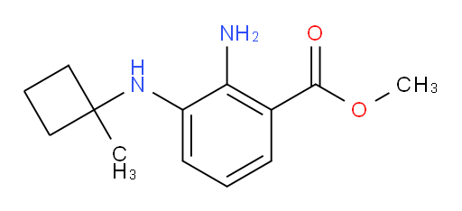 methyl 2-amino-3-((1-methylcyclobutyl)amino)benzoate
