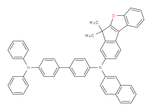 N4-(6,6-dimethyl-6H-indeno[2,1-b]benzofuran-8-yl)-N4-(naphthalen-2-yl)-N4',N4'-diphenyl-[1,1'-biphenyl]-4,4'-diamine
