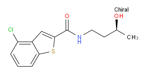 (S)-4-chloro-N-(3-hydroxybutyl)benzo[b]thiophene-2-carboxamide