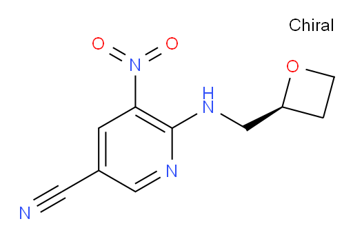 (S)-5-nitro-6-((oxetan-2-ylmethyl)amino)nicotinonitrile