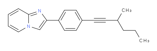 2-(4-(3-methylhex-1-yn-1-yl)phenyl)imidazo[1,2-a]pyridine