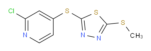 2-((2-chloropyridin-4-yl)thio)-5-(methylthio)-1,3,4-thiadiazole
