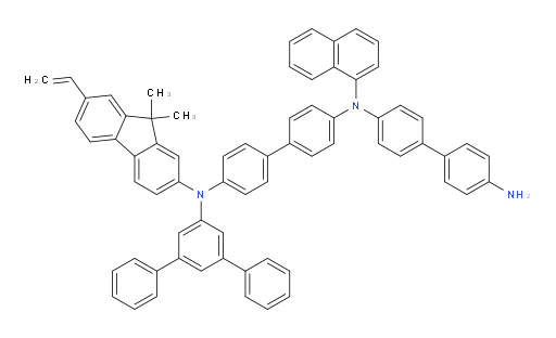 N4-([1,1':3',1''-terphenyl]-5'-yl)-N4'-(4'-amino-[1,1'-biphenyl]-4-yl)-N4-(9,9-dimethyl-7-vinyl-9H-fluoren-2-yl)-N4'-(naphthalen-1-yl)-[1,1'-biphenyl]-4,4'-diamine